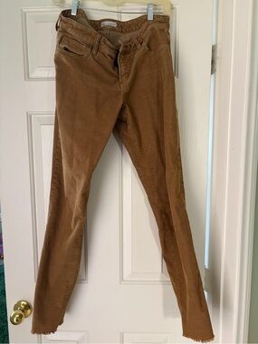 Carve Designs Skinny Corduroy Pants in Brown